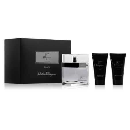 F By Ferragamo Black / EDT 100 ml + sprchový gel + balzám po holení Salvatore Ferragamo - 75 ml