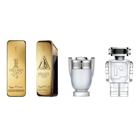 Kolekce miniatur pro muže EDT + One Million Elixir Intense / parfém + Invictus / EDT + Phantom / EDT Rabanne - 5 ml