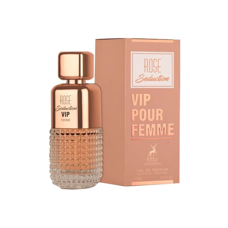Rose Seduction Vip Pour Femme / EDP Alhambra - 100 ml Rose Seduction Vip Pour Femme / EDP Alhambra - 100 ml
