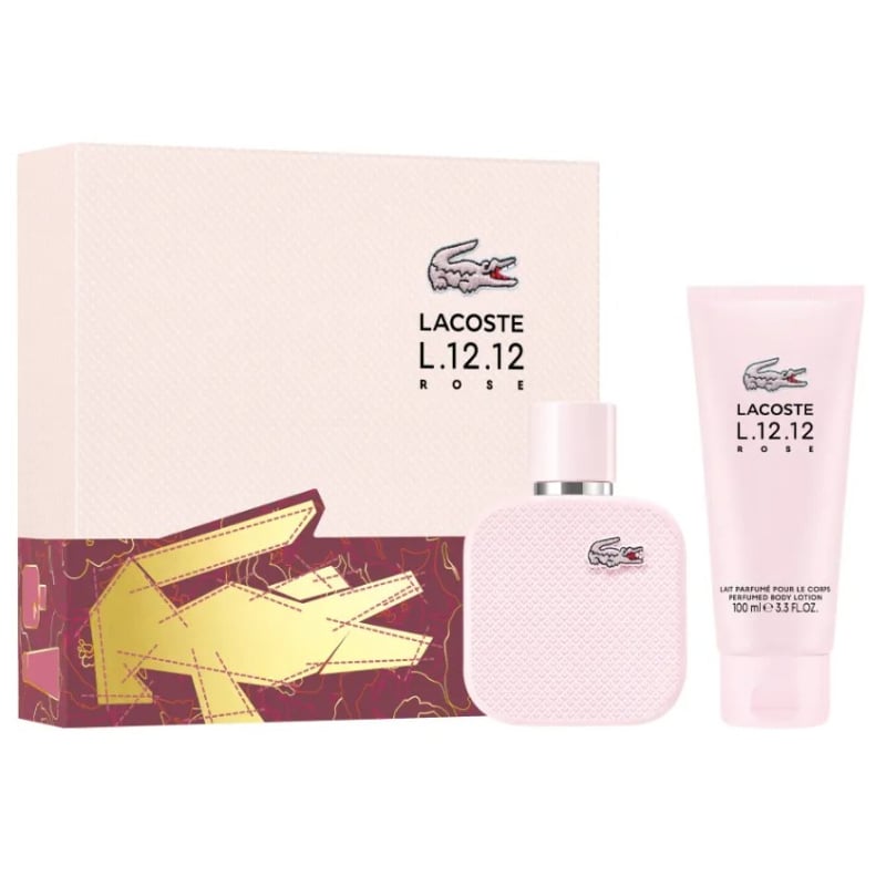 Lacoste L.12.12. Rose / EDP 50 ml + tělové mléko Lacoste - 100 ml Lacoste L.12.12. Rose / EDP 50 ml + tělové mléko Lacoste - 100 ml