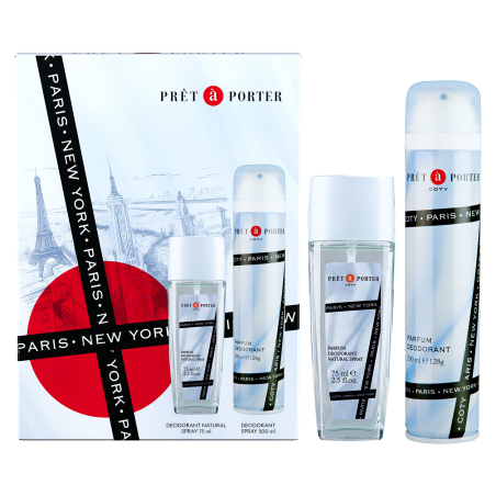 Prêt à Porter / deodorant s rozprašovačem 75 ml + deodorant ve spreji Coty - 200 ml