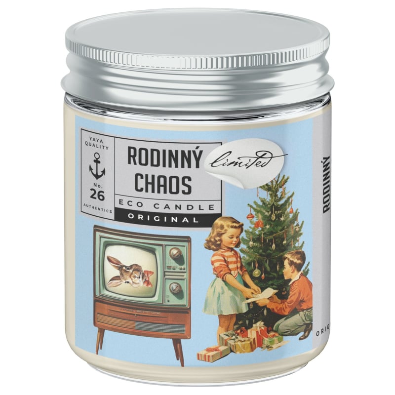 Rodinný Chaos / limitovaná eko sójová svíčka YaYa original - 250 ml Rodinný Chaos / limitovaná eko sójová svíčka YaYa original - 250 ml