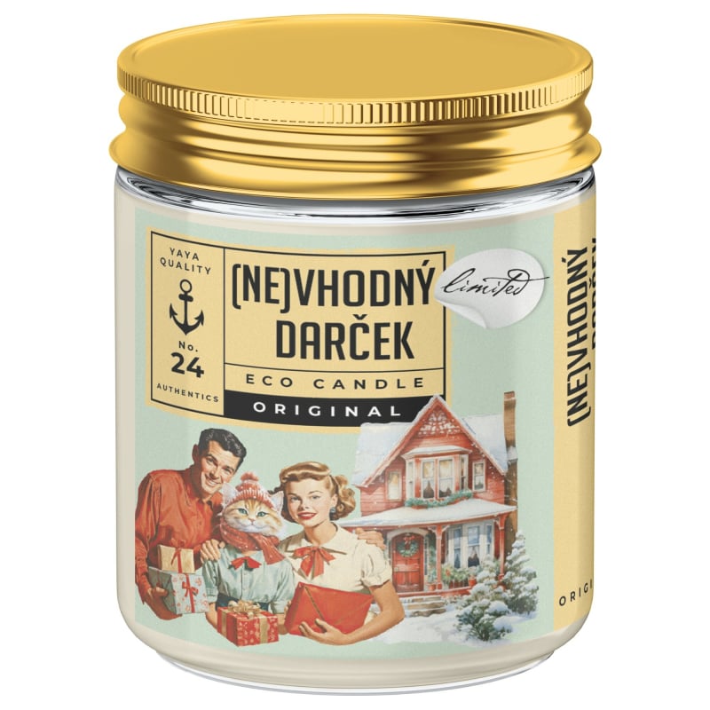 (NE)vhodný dárek / limitovaná eko sójová svíčka YaYa original - 250 ml