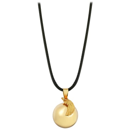 Pozlacený náhrdelník Rolnička andělské křídlo EZ20 Mummy Bell