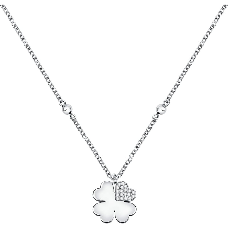 Ocelový náhrdelník Čtyřlístek Valentina SATQ09 Morellato