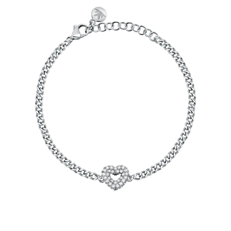 Jedinečný ocelový náramek se srdíčkem Incontri SAUQ18 Morellato