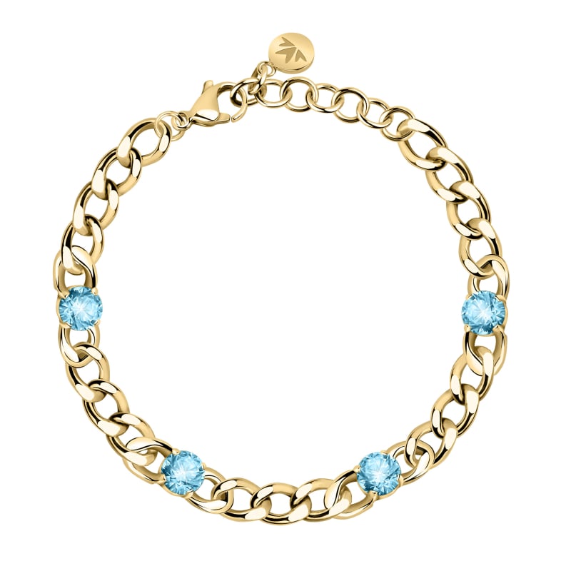 Originální pozlacený náramek s krystaly Poetica SAUZ10 Morellato