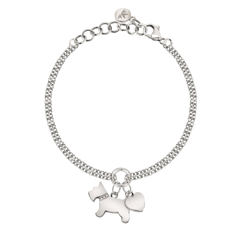 Dvojitý ocelový náramek Dog&Heart Mascotte SAVL14 Morellato Dvojitý ocelový náramek Dog&Heart Mascotte SAVL14 Morellato