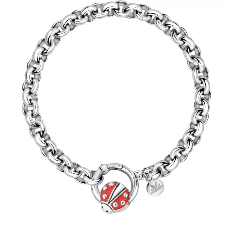 Hravý ocelový náramek s beruškou Drops SCZ1186 Morellato Hravý ocelový náramek s beruškou Drops SCZ1186 Morellato