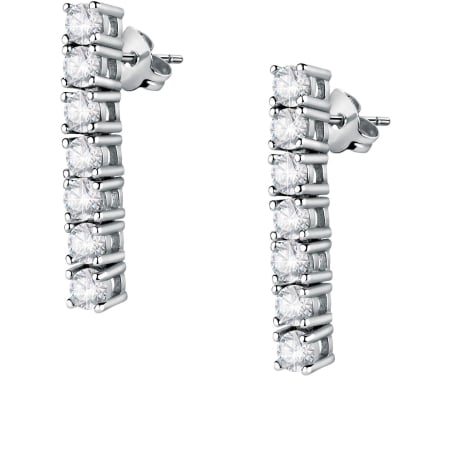 Minimalistické náušnice s čirými zirkony Scintille SAQF27 Morellato