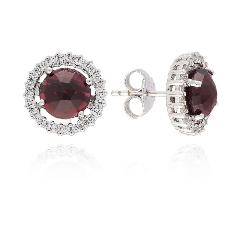 Nádherné stříbrné náušnice s granáty EG000019 Moiss Nádherné stříbrné náušnice s granáty EG000019 Moiss