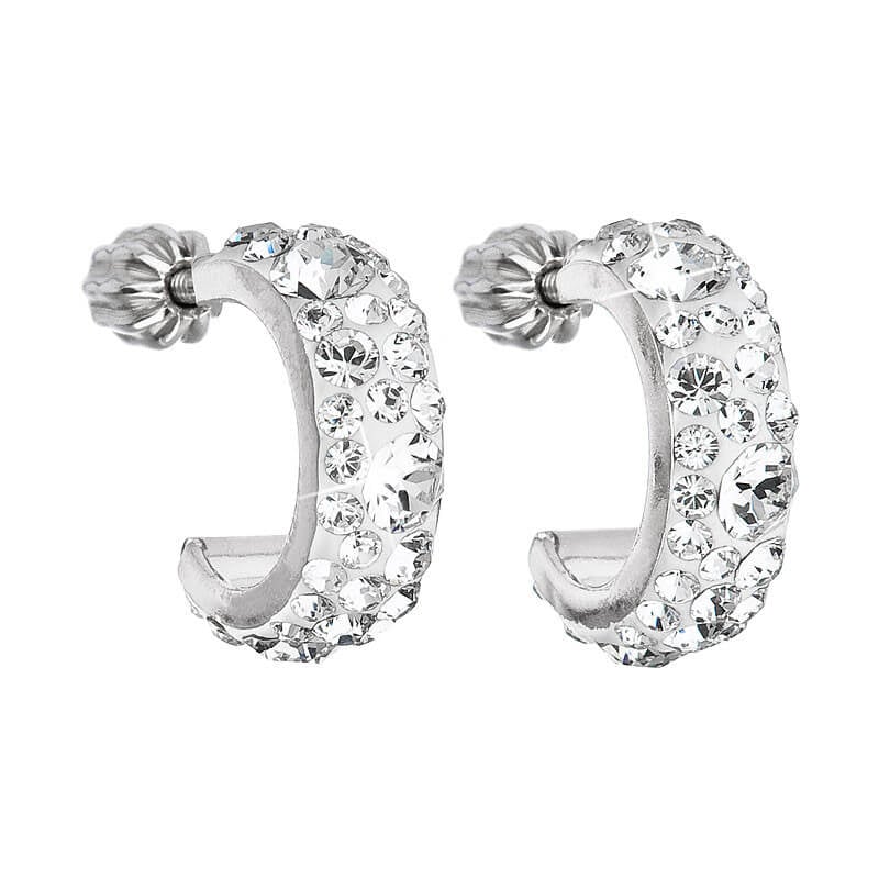 Půlkruhové náušnice 31118.1 krystal Evolution Group Půlkruhové náušnice 31118.1 krystal Evolution Group