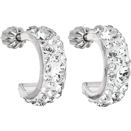 Půlkruhové náušnice 31118.1 krystal Evolution Group