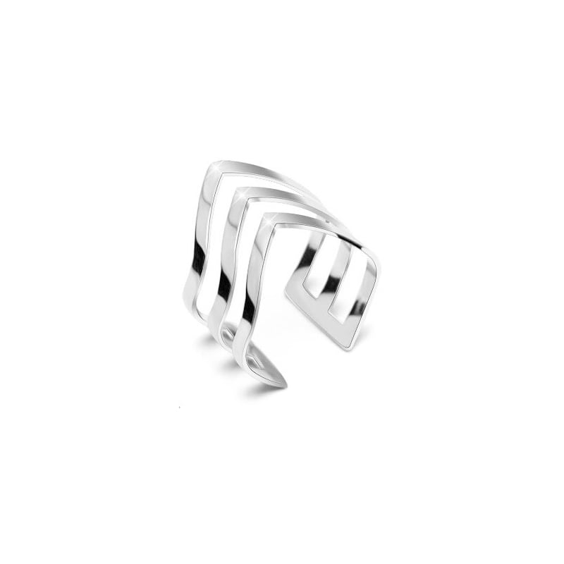 Elegantní trojitý prsten z oceli Troli