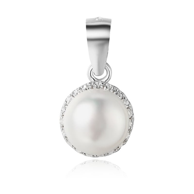 Stříbrný přívěsek se sladkovodní perlou AGH97 Beneto Stříbrný přívěsek se sladkovodní perlou AGH97 Beneto