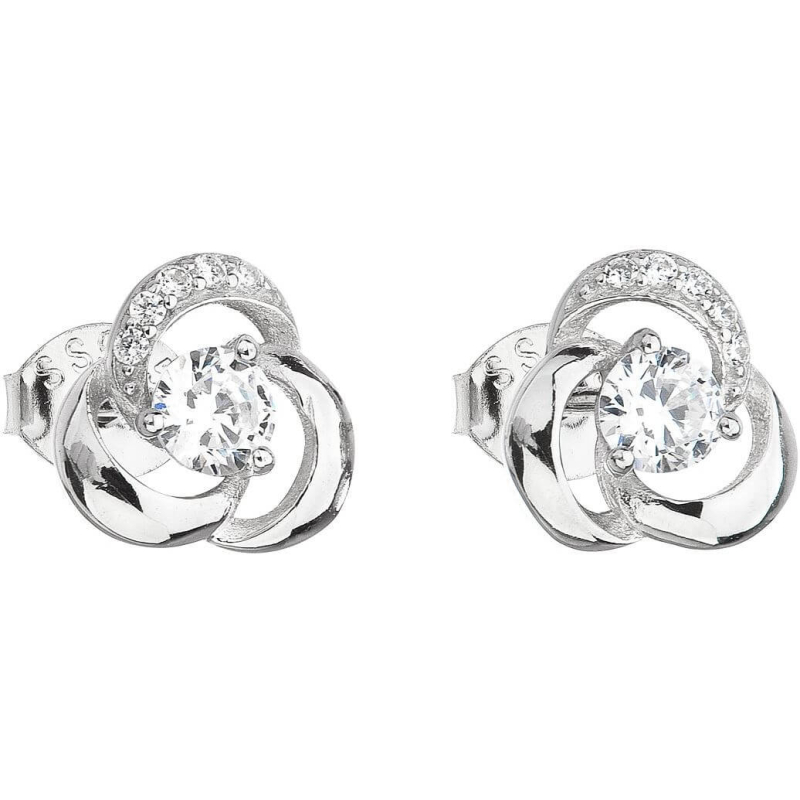 Stříbrné náušnice se zirkonem 11006.1 Evolution Group Stříbrné náušnice se zirkonem 11006.1 Evolution Group