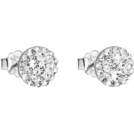 Náušnice s čirými krystaly 31136.1 Evolution Group