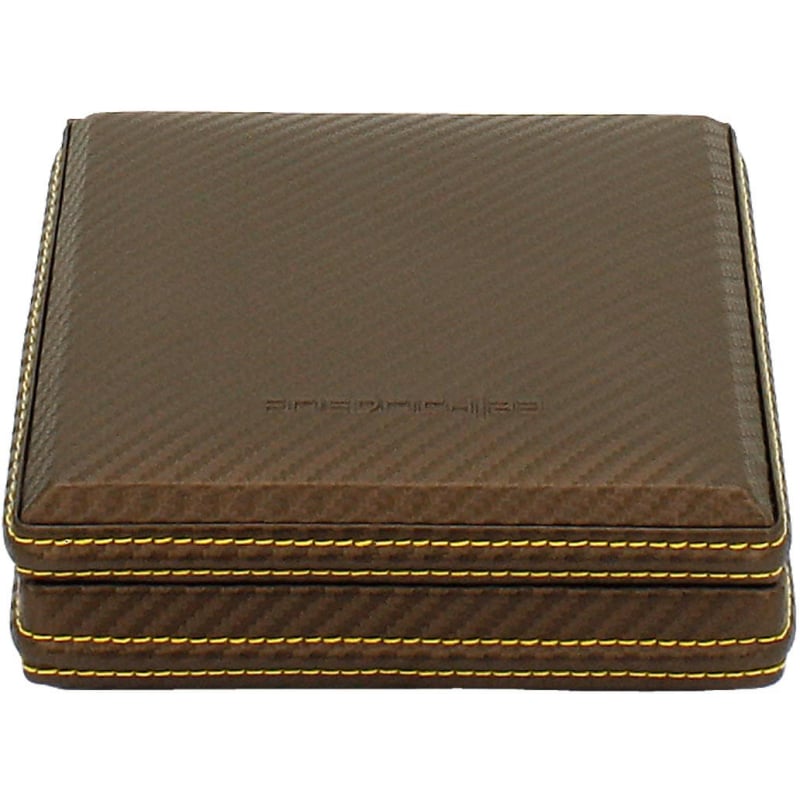 Hnědá kazeta na manžetové knoflíčky Carbon 32053-8 Friedrich Lederwaren