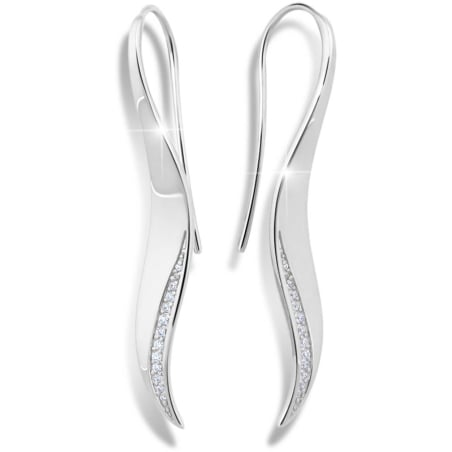 Elegantní stříbrné náušnice M26003 Modesi