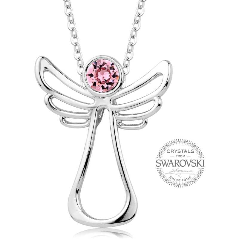 Náhrdelník s růžovým krystalem Guardian Angel Levien Náhrdelník s růžovým krystalem Guardian Angel Levien