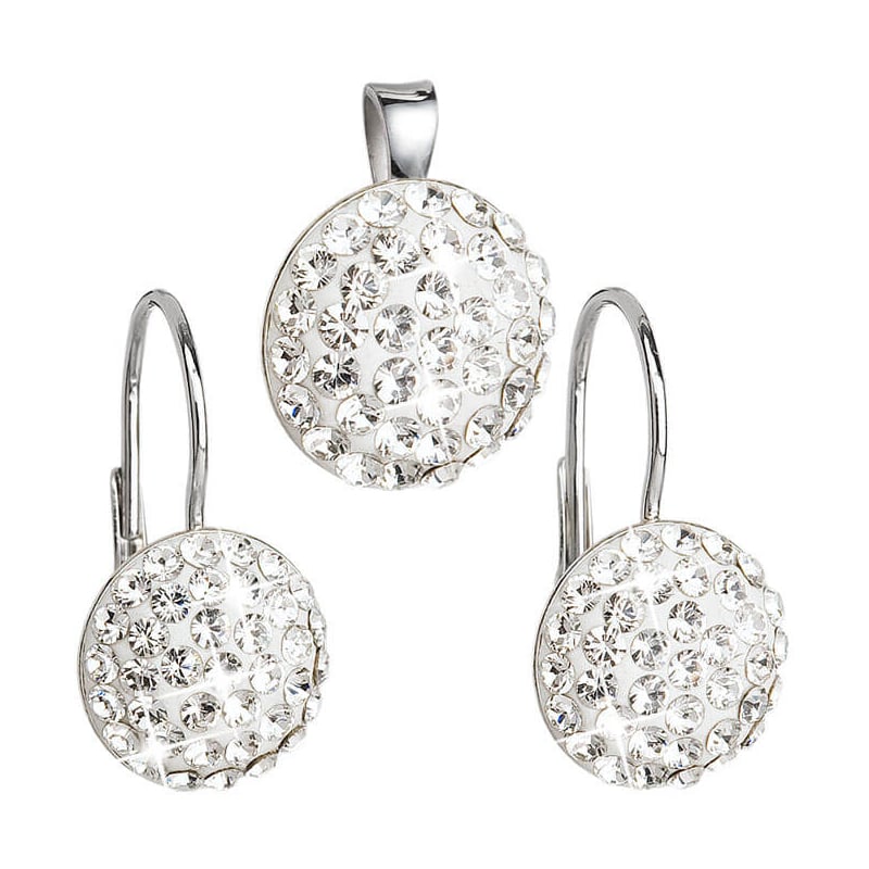 Sada šperků s krystaly Swarovski 39086.1 (náušnice, přívěsek) Evolution Group Sada šperků s krystaly Swarovski 39086.1 (náušnice, přívěsek) Evolution Group