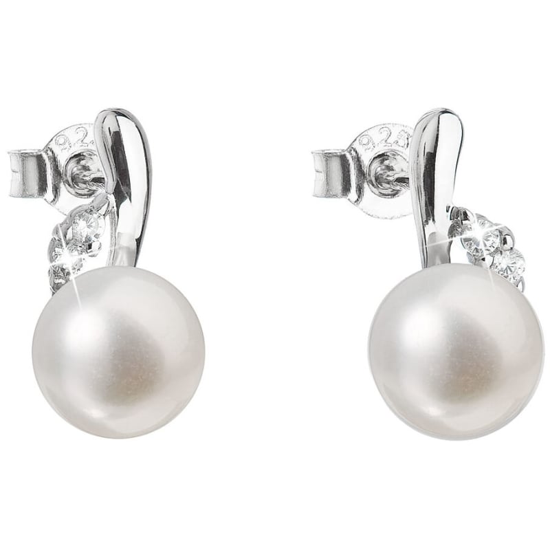 Stříbrné náušnice s pravými perlami Pavona 21029.1 Evolution Group