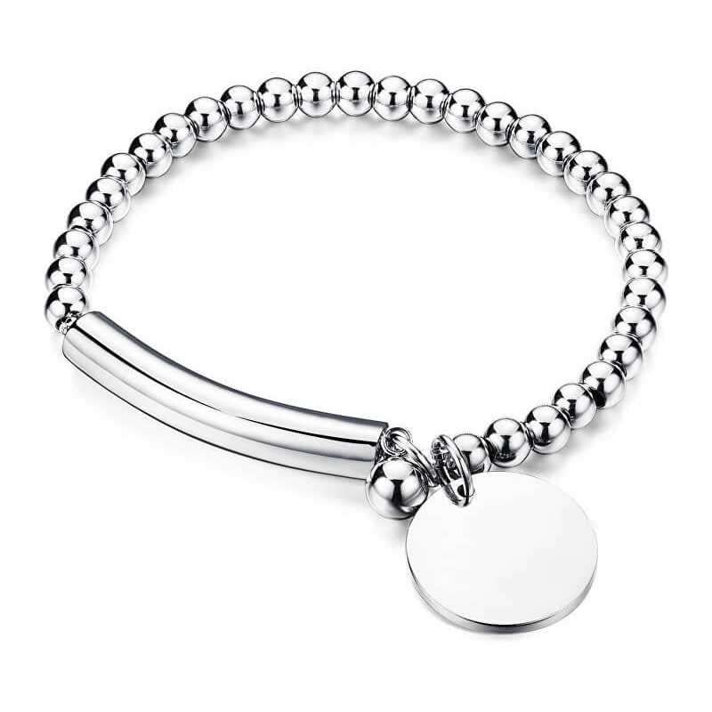 Stylový ocelový náramek KBS-451-SIL Troli Stylový ocelový náramek KBS-451-SIL Troli