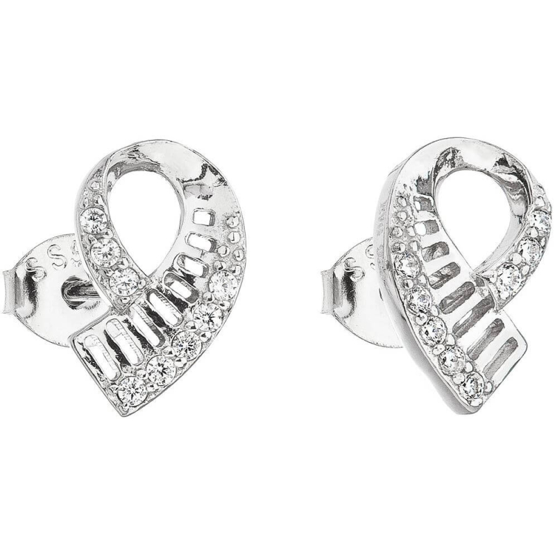 Stříbrné náušnice se zirkonem 11046.1 Evolution Group Stříbrné náušnice se zirkonem 11046.1 Evolution Group