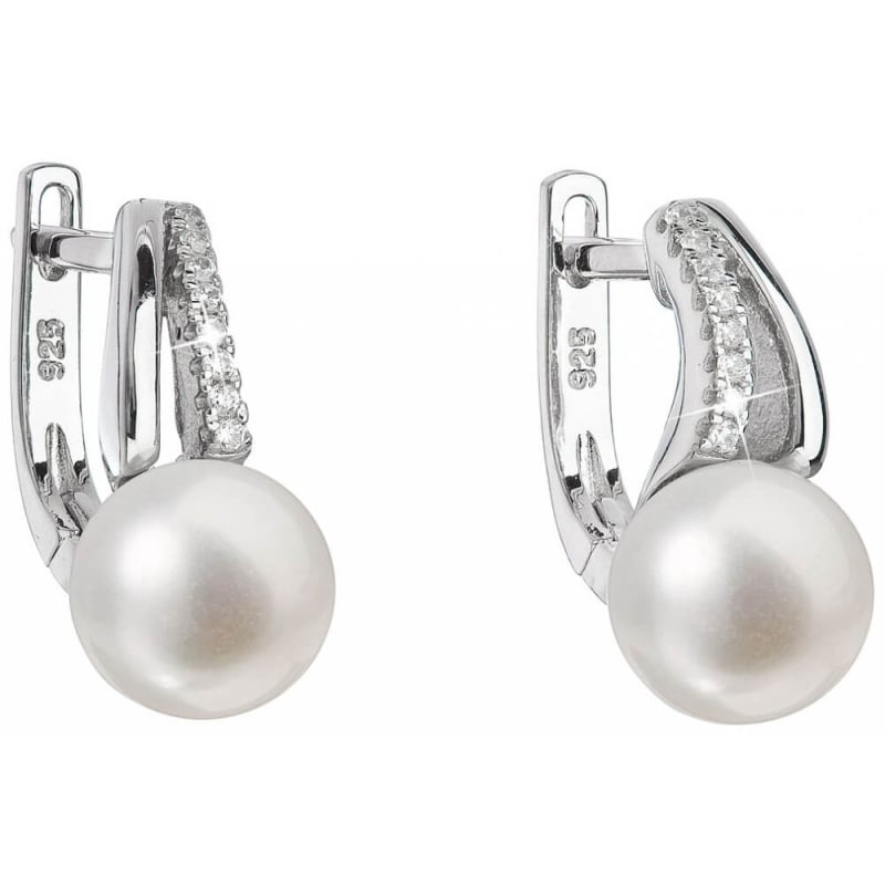 Stříbrné náušnice s pravými perlami Pavona 21025.1 Evolution Group