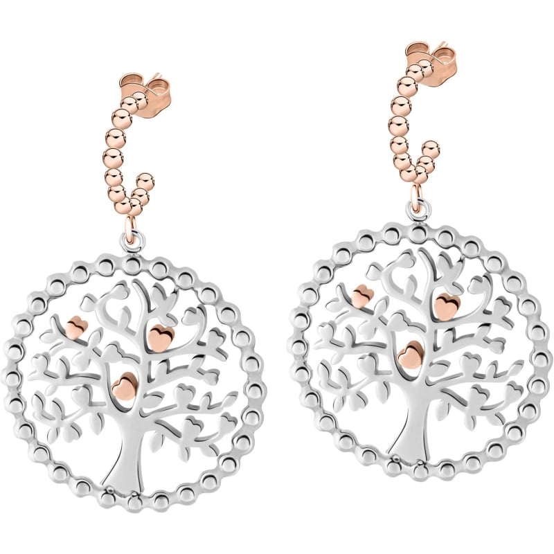 Ocelové náušnice Green Tree of Life Talismani SAQE12 Morellato