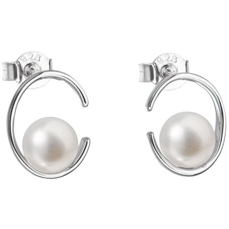 Stříbrné náušnice pecky s pravými perlami Pavona 21021.1 Evolution Group