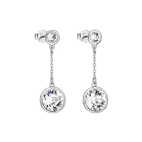 Stříbré náušnice s krystaly 31269.1 Evolution Group