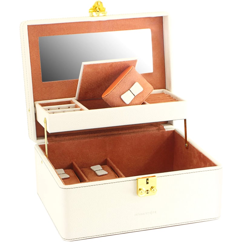 Šperkovnice smetanová/hnědá Ascot 20124-1 Friedrich Lederwaren Šperkovnice smetanová/hnědá Ascot 20124-1 Friedrich Lederwaren