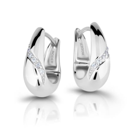 Nepřehlédnutelné náušnice se zirkony M26018 Modesi