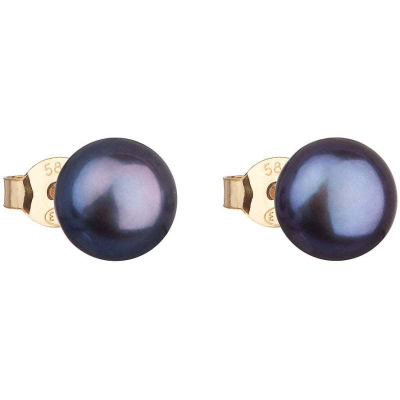 Zlaté náušnice pecky s pravými perlami Pavona 921042.3 peacock Evolution Group Zlaté náušnice pecky s pravými perlami Pavona 921042.3 peacock Evolution Group