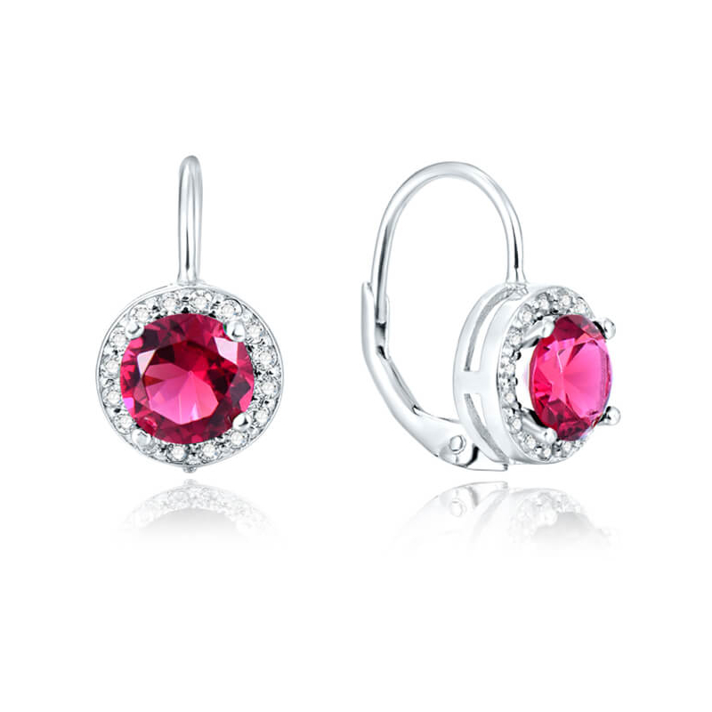 Stříbrné třpytivé náušnice AGUC1158 Beneto Stříbrné třpytivé náušnice AGUC1158 Beneto