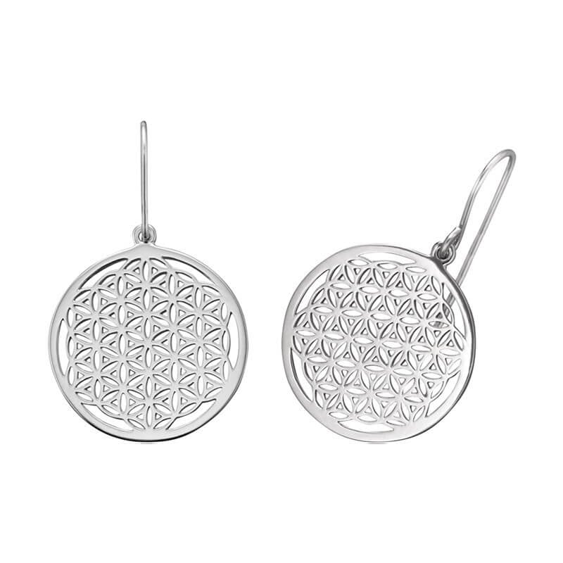 Stříbrné náušnice Květ života ERE-LIFL Engelsrufer