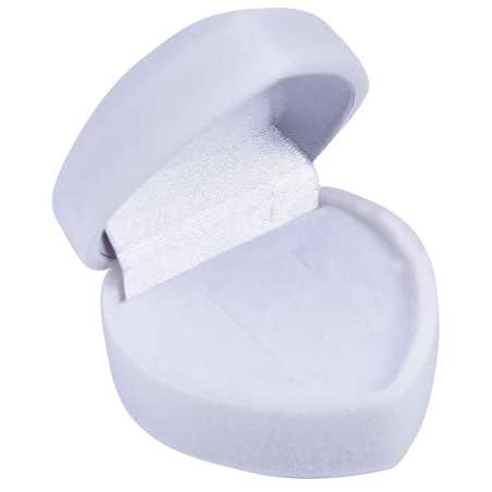 Bílá dárková krabička na náušnice Srdce F-75/NA/A1 Jk Box