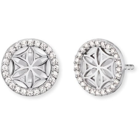 Stříbrné náušnice Květ života se zirkony ERE-LILLIFL-ZST Engelsrufer