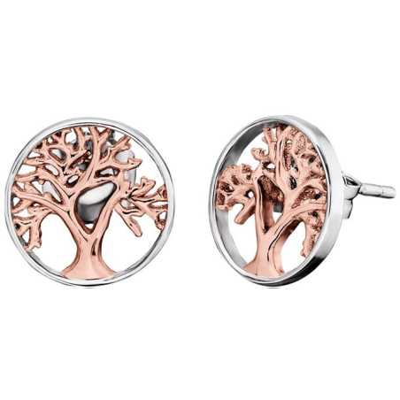 Stříbrné bicolor náušnice Strom života ERE-LILTREE-BI Engelsrufer