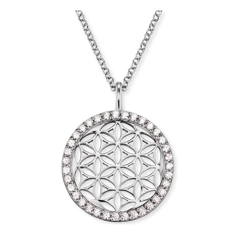 Stříbrný náhrdelník Květ života se zirkony ERN-LILLIFL-ZI Engelsrufer Stříbrný náhrdelník Květ života se zirkony ERN-LILLIFL-ZI Engelsrufer