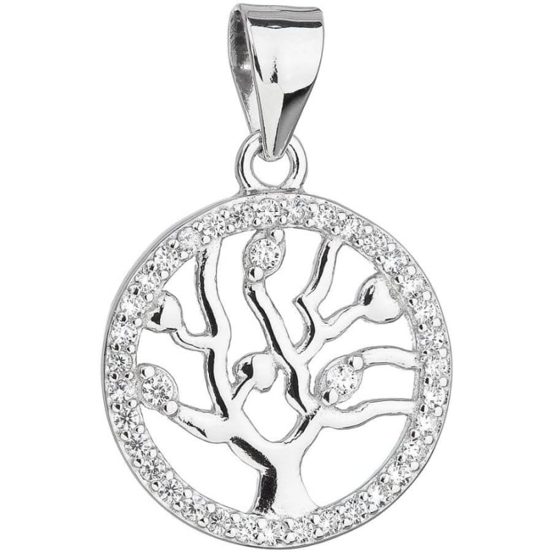 Stříbrný přívěsek strom života se zirkony 14003.1 Evolution Group Stříbrný přívěsek strom života se zirkony 14003.1 Evolution Group
