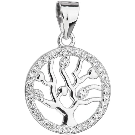 Stříbrný přívěsek strom života se zirkony 14003.1 Evolution Group