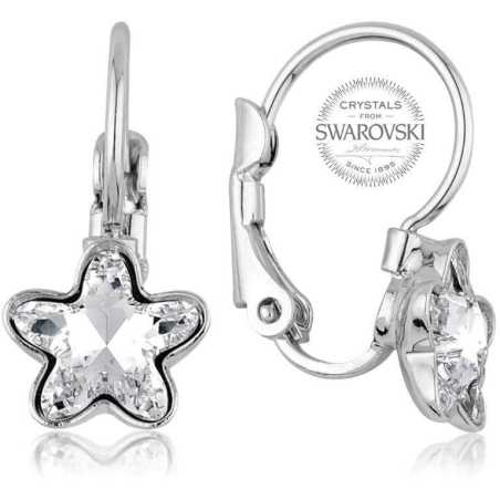 Dívčí náušnice s čirým krystalem STARBLOOM Levien