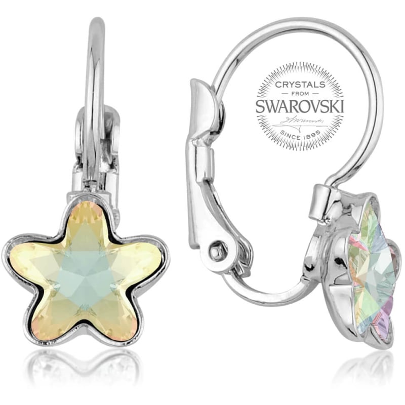 Dívčí náušnice s duhovým krystalem STARBLOOM Levien