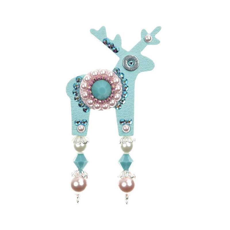 Malý jemně tyrkysový jelínek Slečna Marry Deers