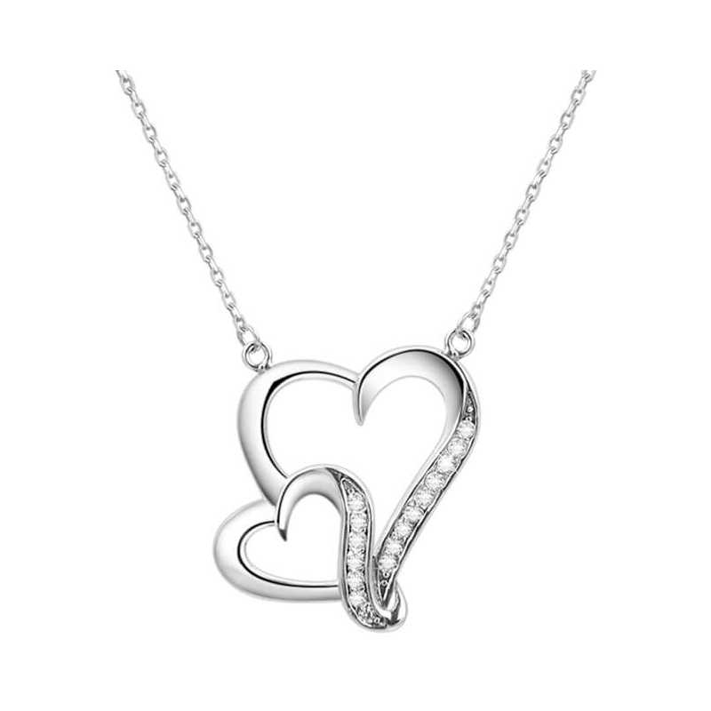 Stříbrný náhrdelník se srdíčkem AGS291/48 Beneto Stříbrný náhrdelník se srdíčkem AGS291/48 Beneto