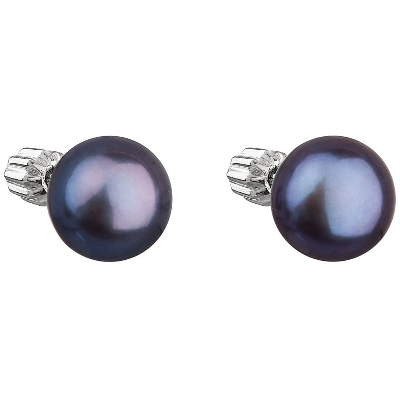 Stříbrné náušnice s pravými perlami Pavona 21004.3 peacock Evolution Group