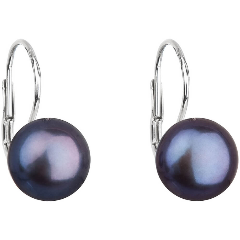 Stříbrné náušnice s pravými perlami Pavona 21009.3 peacock Evolution Group