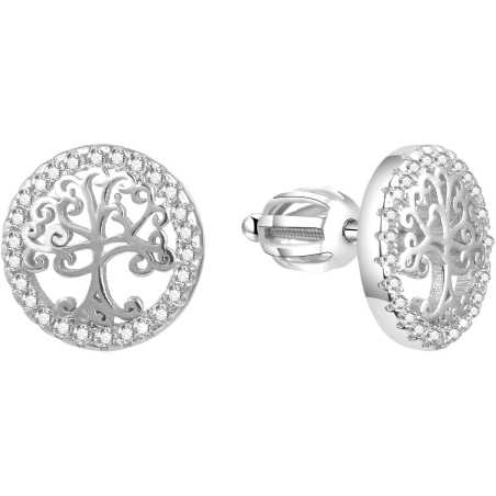 Stříbrné náušnice se stromem života AGUP1529S Beneto